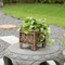 Gardenised Set of 2 Outdoor Living Butterfly Square Plant Stands Flower Pots, Bronze Finish QI004122 - alternate 7